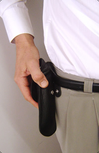 Attached to belt